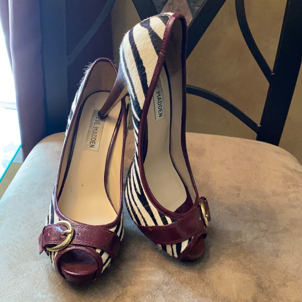 Steve Madden Zebra Heels